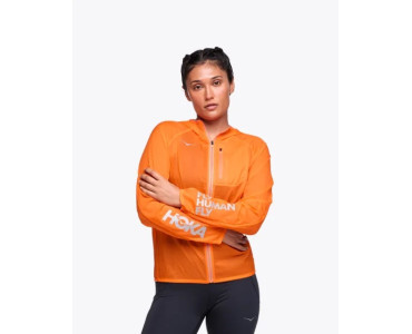 HOKA ONE ONE W SKYFLOW JACKET VIZ 1156114-ETN ELECTRIC TANGERINE