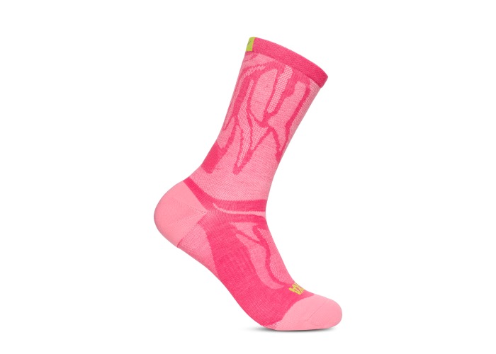 HOKA ONE ONE U CLIFTON CREW RUN SOCK 1164333-ECR ELECTRIC ROSE