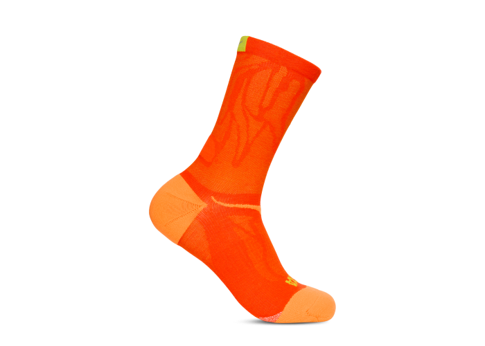 HOKA ONE ONE U CLIFTON CREW RUN SOCK 1164333-LVA LAVA
