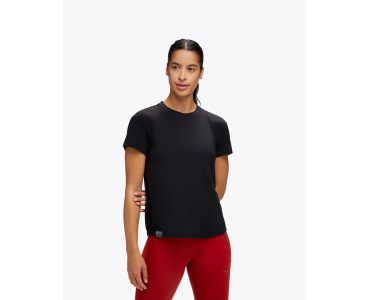 W HOKA ESSENTIAL TEE 1141758-BLK BLACK