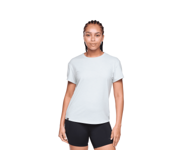 W HOKA ESSENTIAL TEE 1141758-AZH AQUA BREEZE HTR