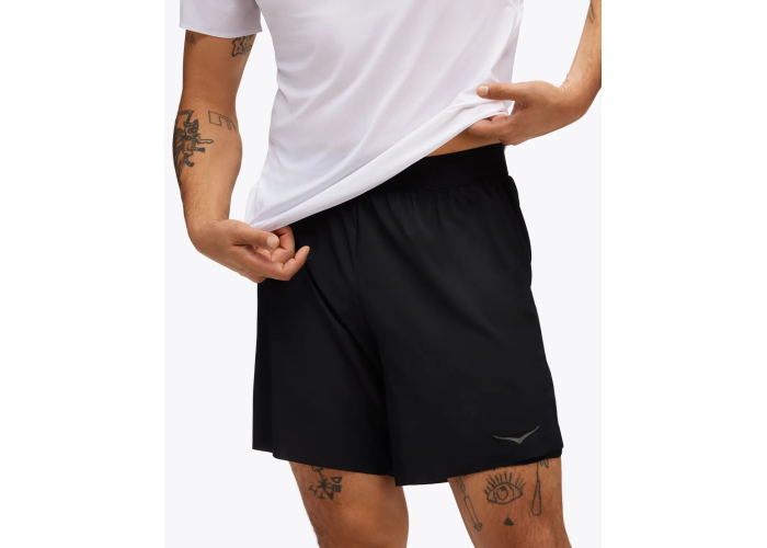 HOKA ONE ONE M GLIDE 7'' SHORT 2IN1 1151080-BLK BLACK