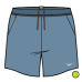 HOKA ONE ONE M GLIDE 7'' SHORT 2IN1 1151080-SHAD SHADOW