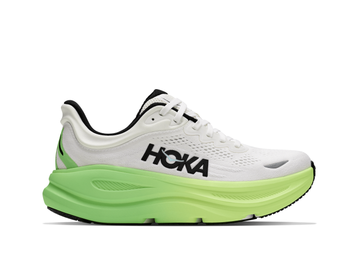 HOKA ONE ONE W BONDI 9 1162012-WTTR WHITE / TART APPLE