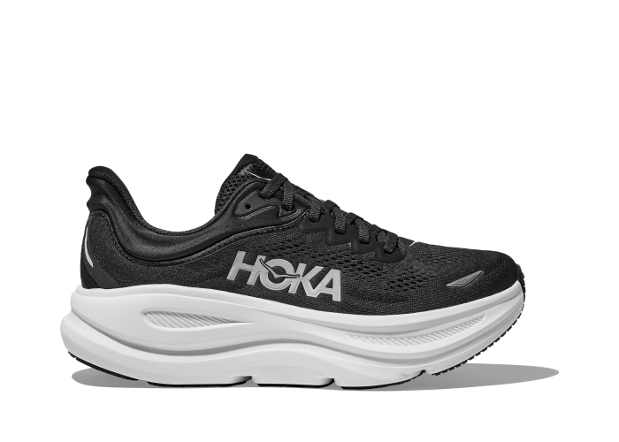 HOKA ONE ONE M BONDI 9 1162011-BWHT BLACK / WHITE