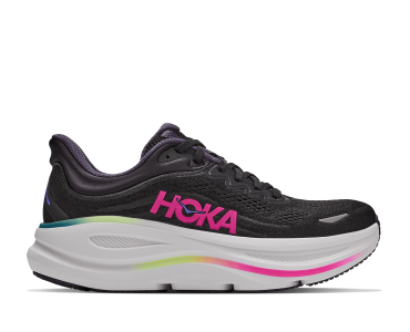 HOKA ONE ONE W BONDI 9 1162012-BNND BLACK / NEON DRAGONFRUIT
