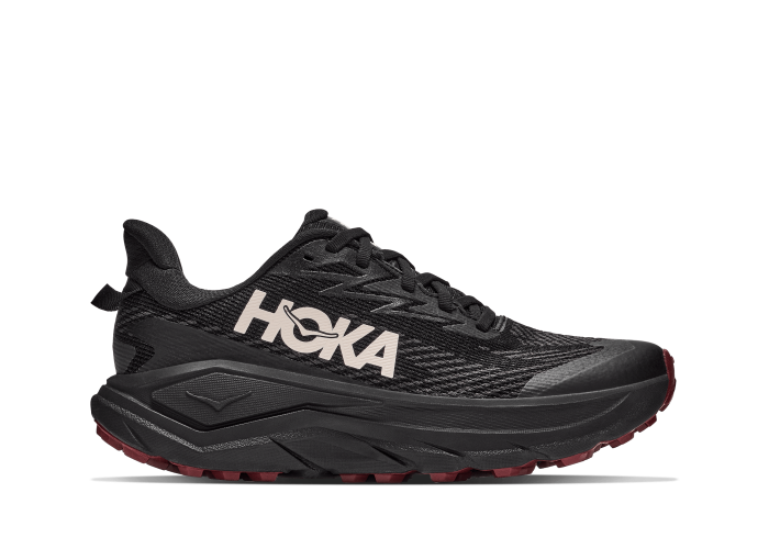 HOKA ONE ONE W CHALLENGER 8 GTX 1171959-BDY BLACK / VARSITY BURGUNDY