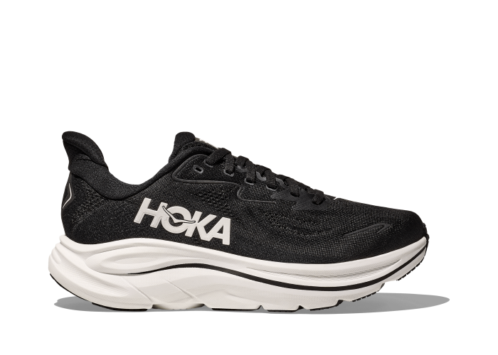 HOKA ONE ONE M CLIFTON 10 WIDE 1162032-BWHT BLACK / WHITE
