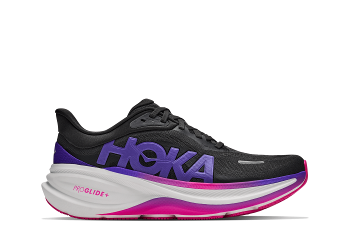 HOKA ONE ONE W CLIFTON PRO 1176530-CKCS CARBON BLACK / COSMIC PURPLE