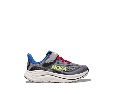 HOKA one one K Clifton 10 Little Kids 1168873-FRYB FOGGY GREY / BLACK