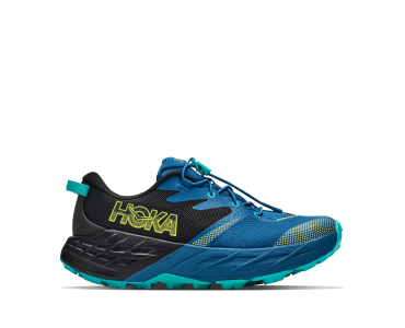 HOKA one one Y SPEEDGOAT 7 BIG KIDS 1176635-BHTG BLACK / NIGHT GLOW BLUE