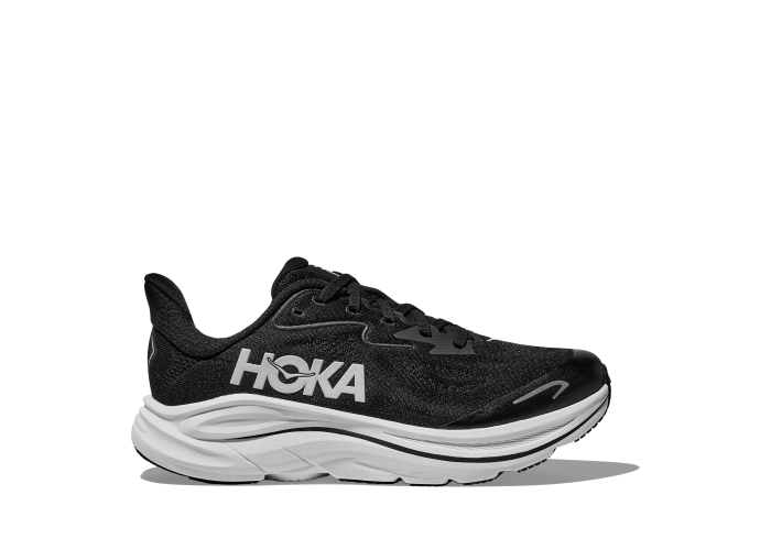 HOKA one one Y Clifton 10 Big Kids 1168860-BWHT BLACK / WHITE
