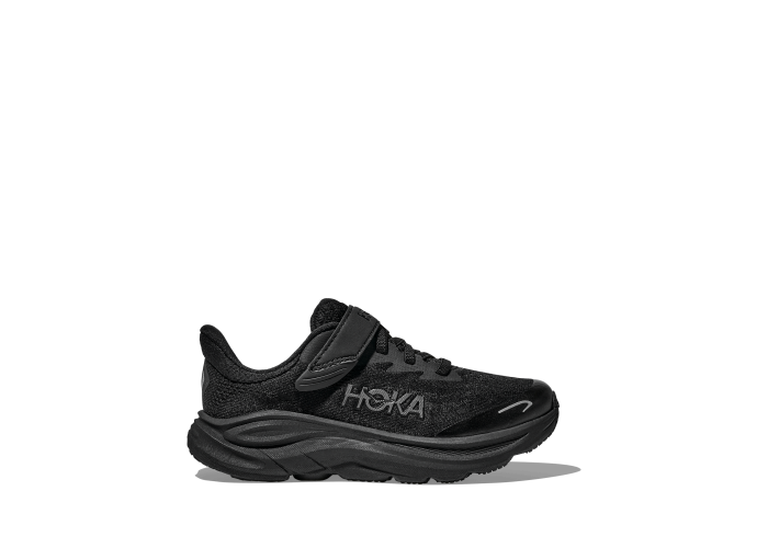 HOKA one one K Clifton 10 Little Kids 1168873-BBLC BLACK / BLACK