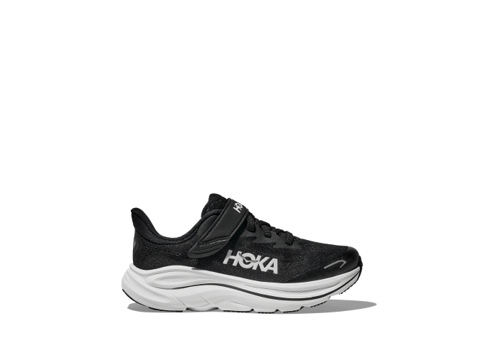 HOKA one one K Clifton 10 Little Kids 1168873-BWHT BLACK / WHITE