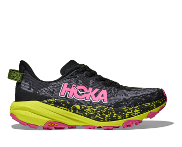 HOKA ONE ONE W Speedgoat 6 1147811-BNNH BLACK / NEON HOKA CITRUS