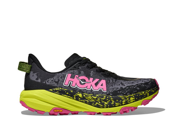 HOKA ONE ONE W Speedgoat 6 1147811-BNNH BLACK / NEON HOKA CITRUS