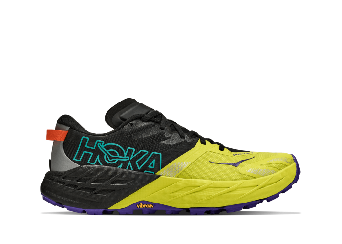 HOKA ONE ONE M SPEEDGOAT 7 1171928-BHK BLACK / HOKA CITRUS