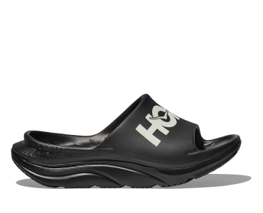 HOKA One One U ORA ATHLETIC SLIDE 1155154-BWHT BLACK / WHITE