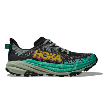 HOKA ONE ONE W Speedgoat 6 1147811-BLVR BLACK / ALOE VERA