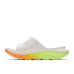 HOKA One One U ORA RECOVERY SLIDE 3 1135061-WTNN WHITE / NEON YUZU
