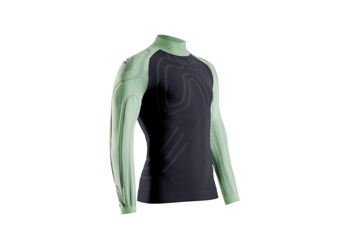 X-Bionic MEN HEATLOOP SHIRT LS DIGITAL LIME / X BLACK