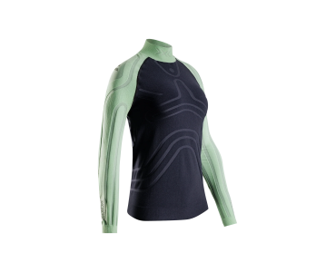 X-Bionic WOMEN HEATLOOP SHIRT LS DIGITAL LIME / X BLACK
