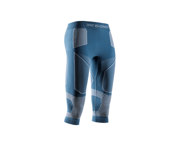 X-BIONIC W ENERGY ACCUMULATOR LIGHT PANTS 3/4 MINERAL BLUE / ARCTIC WHITE