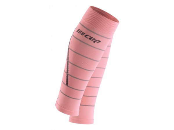 REFLECTIVE COMPRESSION CALF SLEEVES PINK