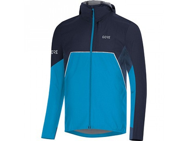 GORE® R7 Partial GORE-TEX INFINIUM™ Hooded Jacket dynamic cyan/orbit blue