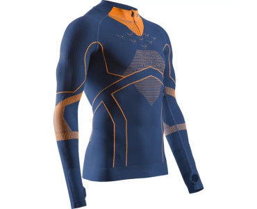 X-BIONIC M ENERGY ACCUMULATOR LIGHT SHIRT LS 1/2 ZIP MARINE / ORANGE