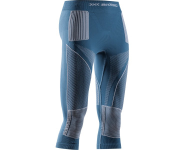 X-BIONIC W ENERGY ACCUMULATOR 4.0 PANTS 3/4 MINERAL BLUE/ARCTIC WHITE