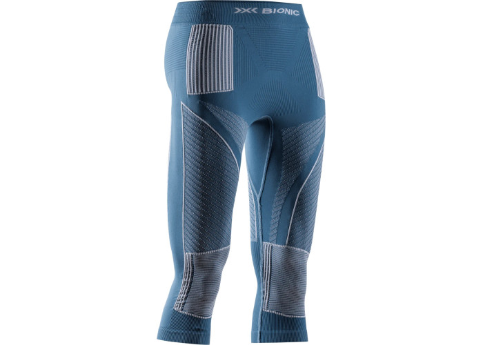 X-BIONIC W ENERGY ACCUMULATOR 4.0 PANTS 3/4 MINERAL BLUE/ARCTIC WHITE