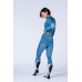 X-BIONIC W ENERGY ACCUMULATOR 4.0 PANTS 3/4 MINERAL BLUE/ARCTIC WHITE