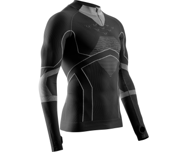 X-BIONIC M ENERGY ACCUMULATOR LIGHT 1/2 ZIP EA-WTA8W24M-B121 X BLACK / LIGHT GREY