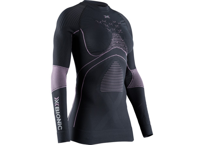 X-Bionic W Energy Accumulator 4.0 SHIRT LS CHARCOAL / MAGNOLIA